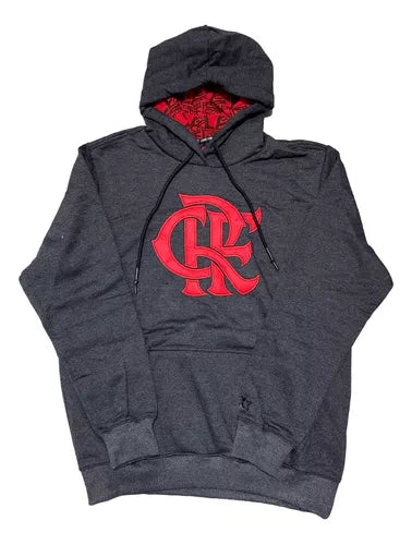 MOLETOM FLAMENGO CRF CINZA 1A088A