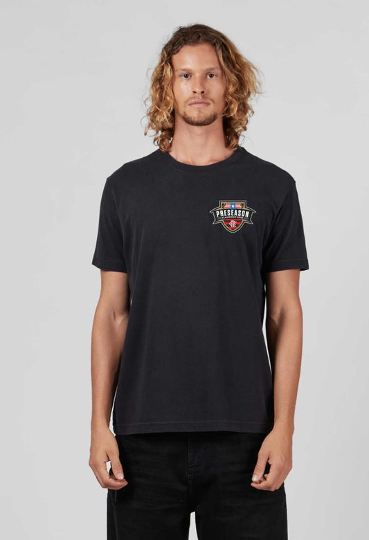 CAMISA FLA PRESEASON 2024 PRETO LOGO PEQUENA