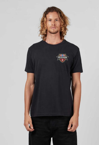 CAMISA FLA PRESEASON 2024 PRETO LOGO PEQUENA