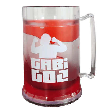Mini Caneca Gel Flamengo GabiGol Vermelha 300 ml