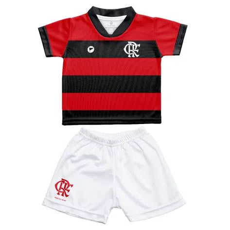 Conjunto Flamengo Helanca Sublimado Torcida Baby