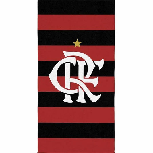 TOALHA AVELUDADA TRANSFER FLAMENGO 70CM X 1 40M