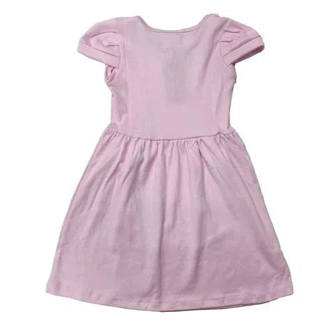 VESTIDO CANELADO INFANTIL ROSA FLA