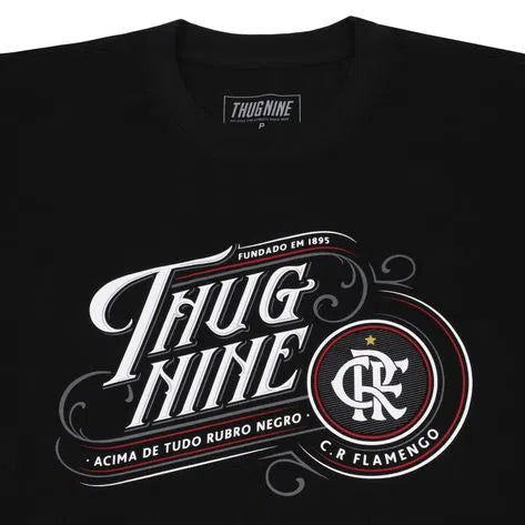 CAMISETA O MAIS QUERIDO FLA 2302.0186-01 PRETO THUG NINE