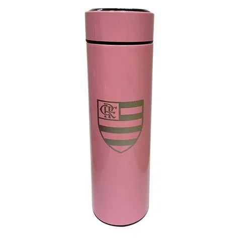 GARRAFA TERMICA LED 450ML ROSA ELAS DOMINAM 4299