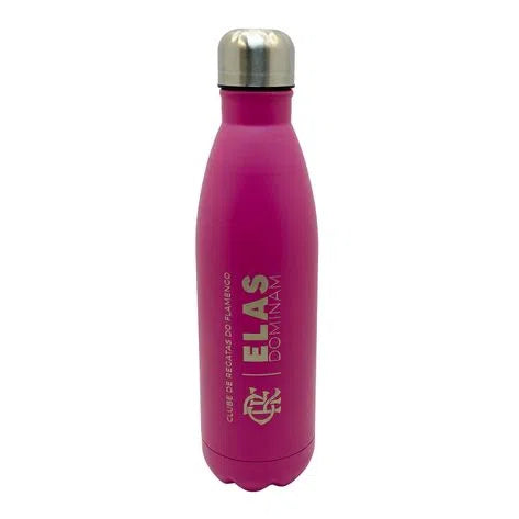 GARRAFA INOX 750 ML ROSA ELAS DOMINAM 4300