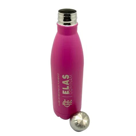 GARRAFA INOX 750 ML ROSA ELAS DOMINAM 4300